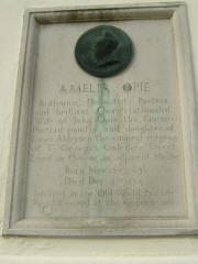 Plaque on wall in Castle Meadow