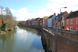 View from Fye Bridge Norwich